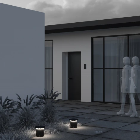 Наземный уличный светильник Maytoni Grip O460FL-L10GF3K (LED, 220V, круглые)