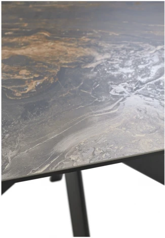 Стол M-City BELLUNO 160 KL-176, итальянская керамика/ черный каркас