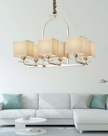 Подвесная люстра Lumina Deco Liniano LDP 17100-6 CHR