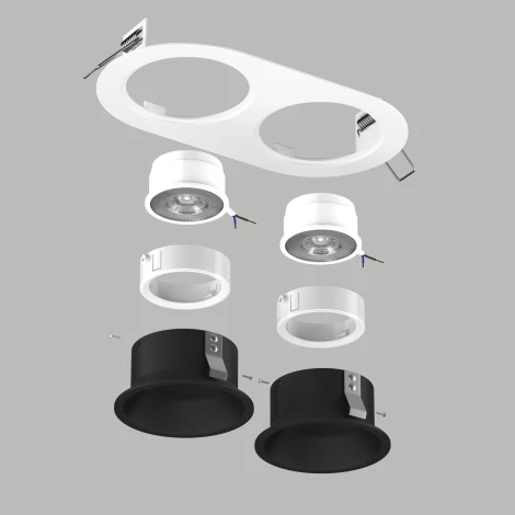 Встраиваемый светильник под LED модуль/ламп МR16 Lightstar Domino D6560707WMOD (220V)