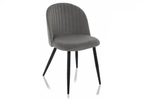 Стул Woodville на металлокаркасе Gabi 1 dark gray / black 15111