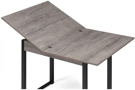 Деревянный стол Woodville Ибби 90(128)х64х77 рошелье / черный матовый 528556