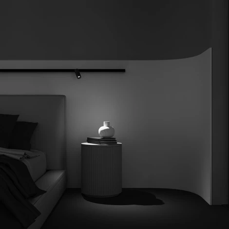 Трековый светильник магнитный светодиодный Voltega Exilight VGL032-2-5W3K-M-BBS 5Вт LED 48V