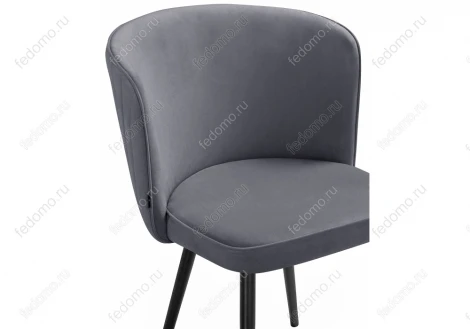 Стул Woodville на металлокаркасе Фрибур velutto 32 / черный 462403