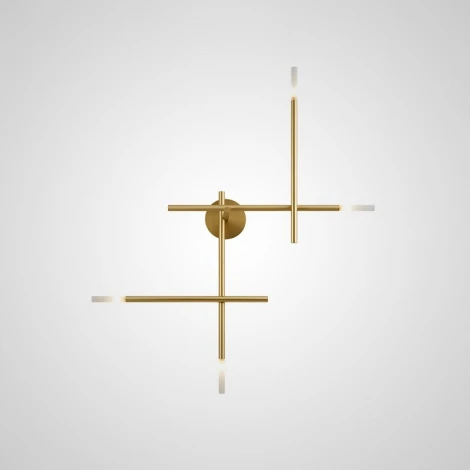 Настенное бра Traverse Wall Gold H83 ImperiumLoft Traverse-Wall01 (207739-26) (220V, асимметрия)