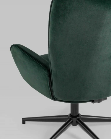 Кресло Stool Group Филадельфия велюр изумрудный ножка черная УТ000010439