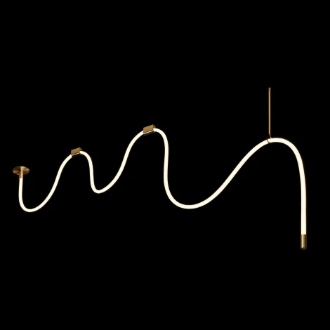 Подвесной светильник светодиодный с гибким неоном Loft It Thread 10388B Brass (220V)