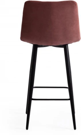 Стул полубарный CHILLY (mod. 7095пб ) / 1 шт. в упаковке (Ткань,Металл /Коралловый,Черный)