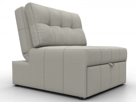 Кресло-кровать Лига-107 (80) (ЛДСП,Брус,Фанера,Рогожка/Бежевый) Лига Диванов 134890