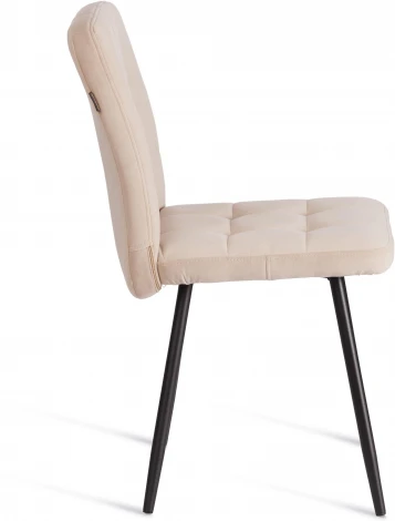 Стул обеденный Medeo Tetchair (Флок/Бежевый,Черный) арт.24810