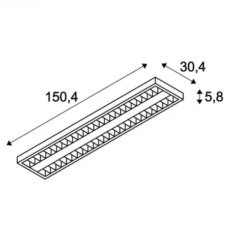 Потолочный светодиодный линейный светильник SLV Rasto Led 158951