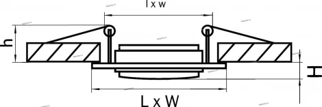 Встраиваемый точечный светильник Lightstar Singo 011621 (220V)