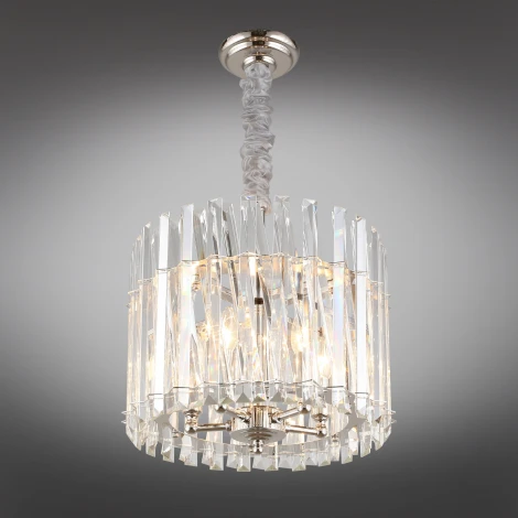 Подвесная люстра Aployt Verene APL.808.03.05 (220V, хрусталь, на цепи, свеча, круглые)