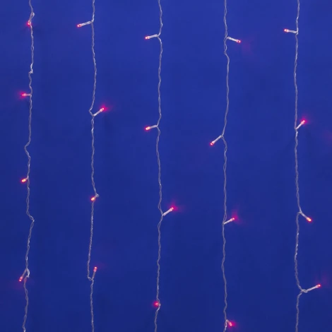 Занавес светодиодный, 3х2м. 160 светодиодов, розовый свет Uniel ULD-C3020-160/DTA PINK IP20