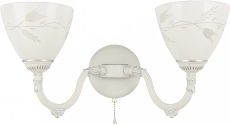 Бра с выключателем Arte Milano AM343837 347837/2W WT+SL (220V)