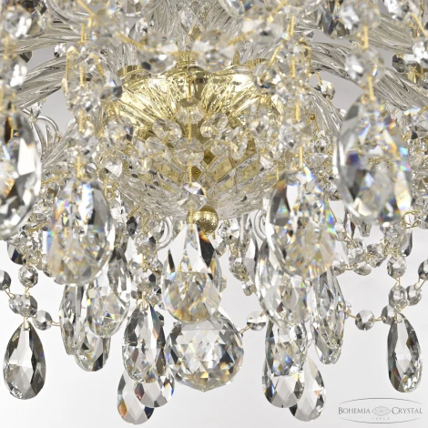 Подвесная люстра Bohemia 107 107/10/141 G (220V, подвески, на цепи, подсвечник, свеча)