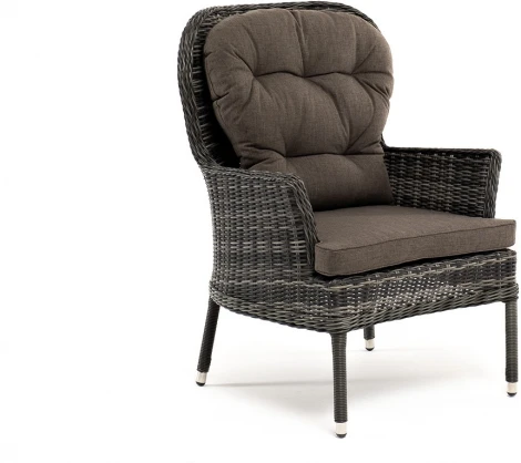 "Алиса" кресло плетеное, цвет графит с подушками 4SIS арт.УТ-00006456