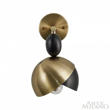 Бра Arte Milano 271307/1B BK/GD (220V, шар)