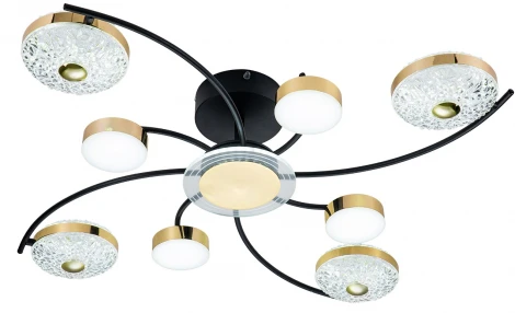 Потолочная люстра Divita 10208/8 LED*110W Black/Gold