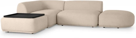 Диван Fabro ОГОГО (арт.853844), (Букле,Ткань/Бежевый)