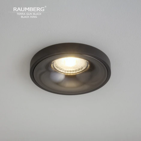 Встраиваемый светильник Raumberg TerraGBk\Bk Gun Black\Black
