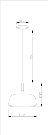 Подвесной светильник V1272-1P Augustina 1*E27*60W