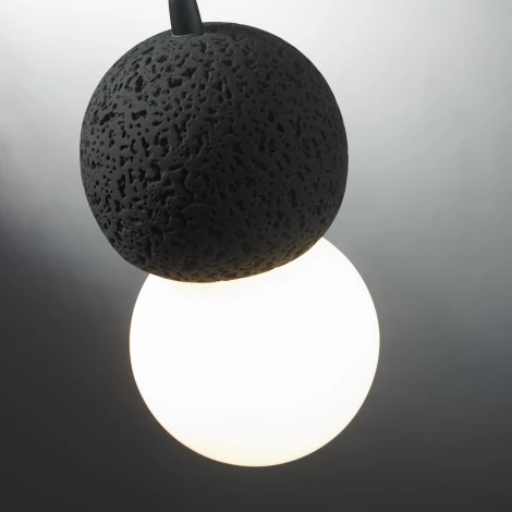 Подвесной светильник iLamp Foxtrot 10694P/1-D100 BK-WH (220V, на тросе, шарики)