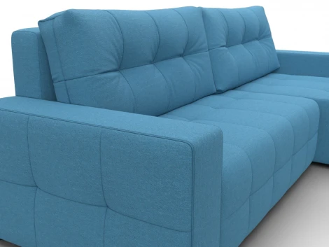 Диван угловой Лига-122 угол универсальный (ДСП,Брус,Рогожка/Голубой) Лига Диванов 137600