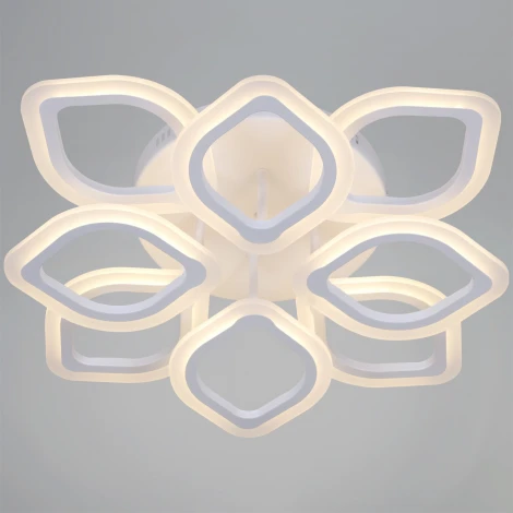 Потолочная люстра светодиодная на штанге с пультом Reluce 10320-0.3-4+4S WH