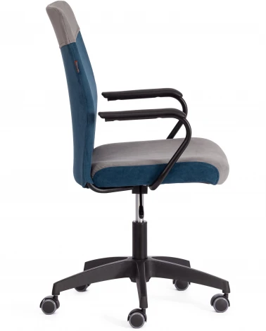 Компьютерное кресло игровое Tetchair FLY (Флок/Серый,Синий)