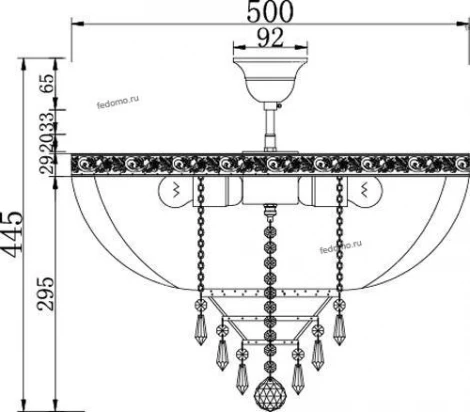Потолочная люстра Maytoni Palace DIA890-CL-06-N