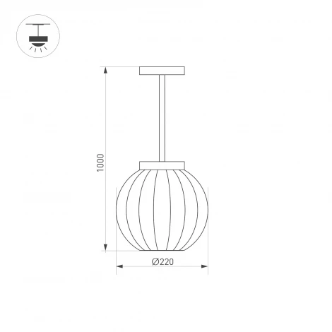 Уличный подвесной светильник Arlight LGD-PEARL-HANG 030004 (LED, 220V, на проводе, шар, IP65)