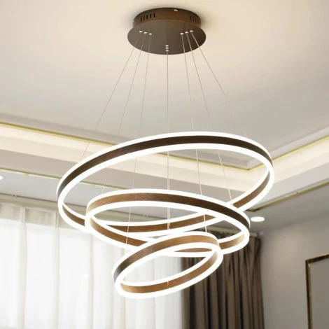 Подвесная люстра ярусная Alfa Light F3324-26 (LED, 220V, на тросе, кольцо)