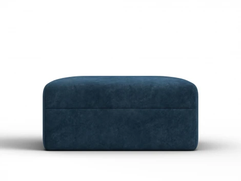 Модуль пуф Лига-060 НПБ (ЛДСП,Брус,Фанера,Велюр/Синий) Лига Диванов 129586