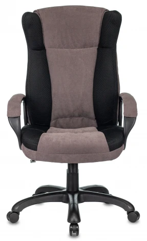 Кресло руководителя Бюрократ CH-879N черный/серый крестовина пластик