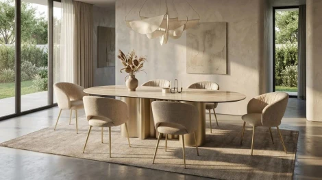 Стул МИДА (MIDA), цвет МОЛОЧНЫЙ SOLO-111, ткань / ШАМПАНЬ каркас, ®DISAUR M-City 64854