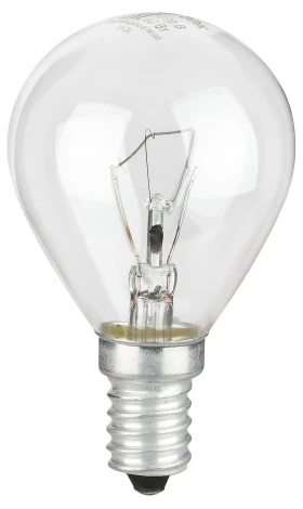 Лампочка накаливания E14 60W ЭРА P-60-E14-230-CL