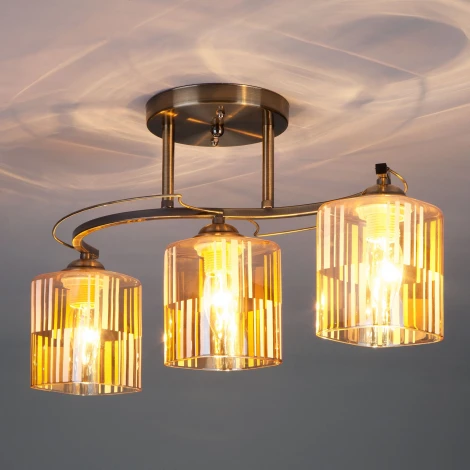Потолочная люстра Eurosvet Susan 30124/3 античная бронза