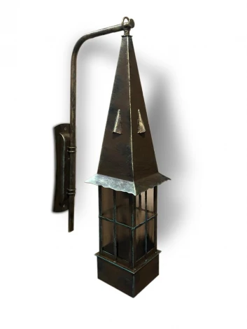 Настенный фонарь уличный Русские фонари Рувиано 250-13/bbg-15 (220V, домики)