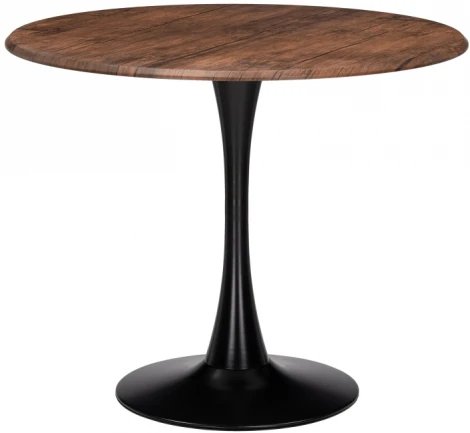 Стол деревянный Notta Тулип 90х73 орех кантри / черный 530837