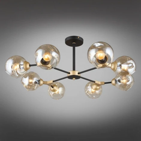 Потолочная люстра на штанге Omnilux 936 OML-93607-08 (220V, шарики)