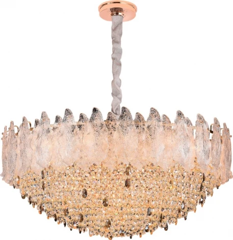 Подвесная люстра Fluorite Alloro FL1053-21P (220V, хрусталь, на цепи)