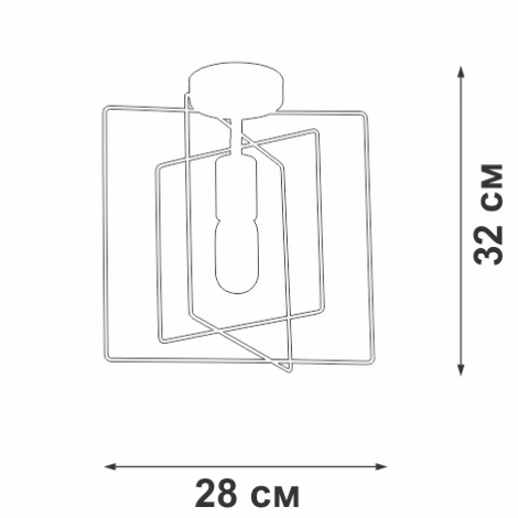 Потолочный светильник Vitaluce V3793-8/1PL, 1xE27 макс. 40Вт (220V)