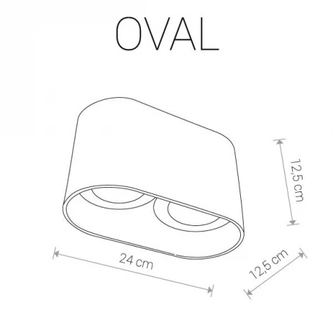 Накладной точечный светильник Nowodvorski Oval 9241 (220V)