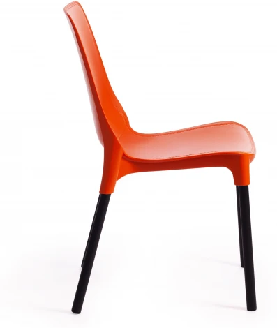 Стул GENIUS (mod 75) / 2 шт. в упаковке Tetchair (Металл,Пластик/Черный) арт.24500