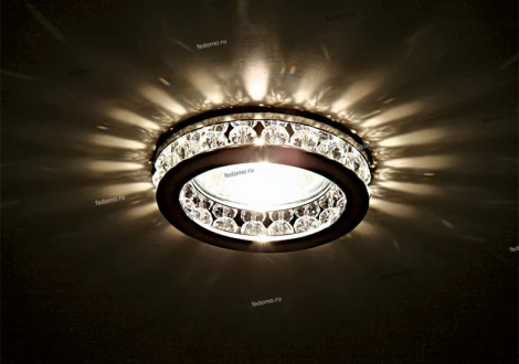 Встраиваемый точечный светильник Lightstar Monilo 031704 (220V, хрусталь)