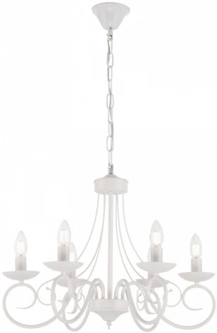 Подвесная люстра Arte Milano AM349159 349159/6 WT (220V, на цепи, подсвечник, свеча)