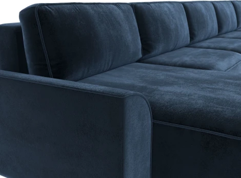 Диван п-образный Лига-048 НПБ МегаЛонг Лига Диванов (Велюр) арт.128331