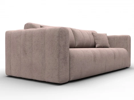 Диван прямой Лига-062 НПБ (ДСП,Фанера,ХДФ/Пластик/Велюр/Бежевый) Лига Диванов 130276