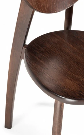 Стул деревянный Woodville Окава венге коричневый жесткий арт.615249